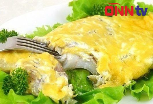 Pendir və mayonezlə balıq sobada resepti